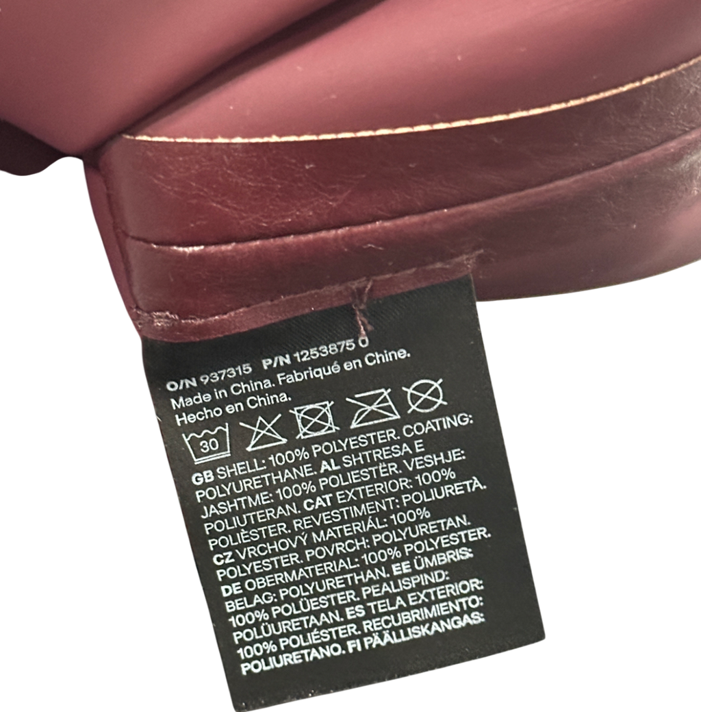 H&M Red Coated Vest Top UK S