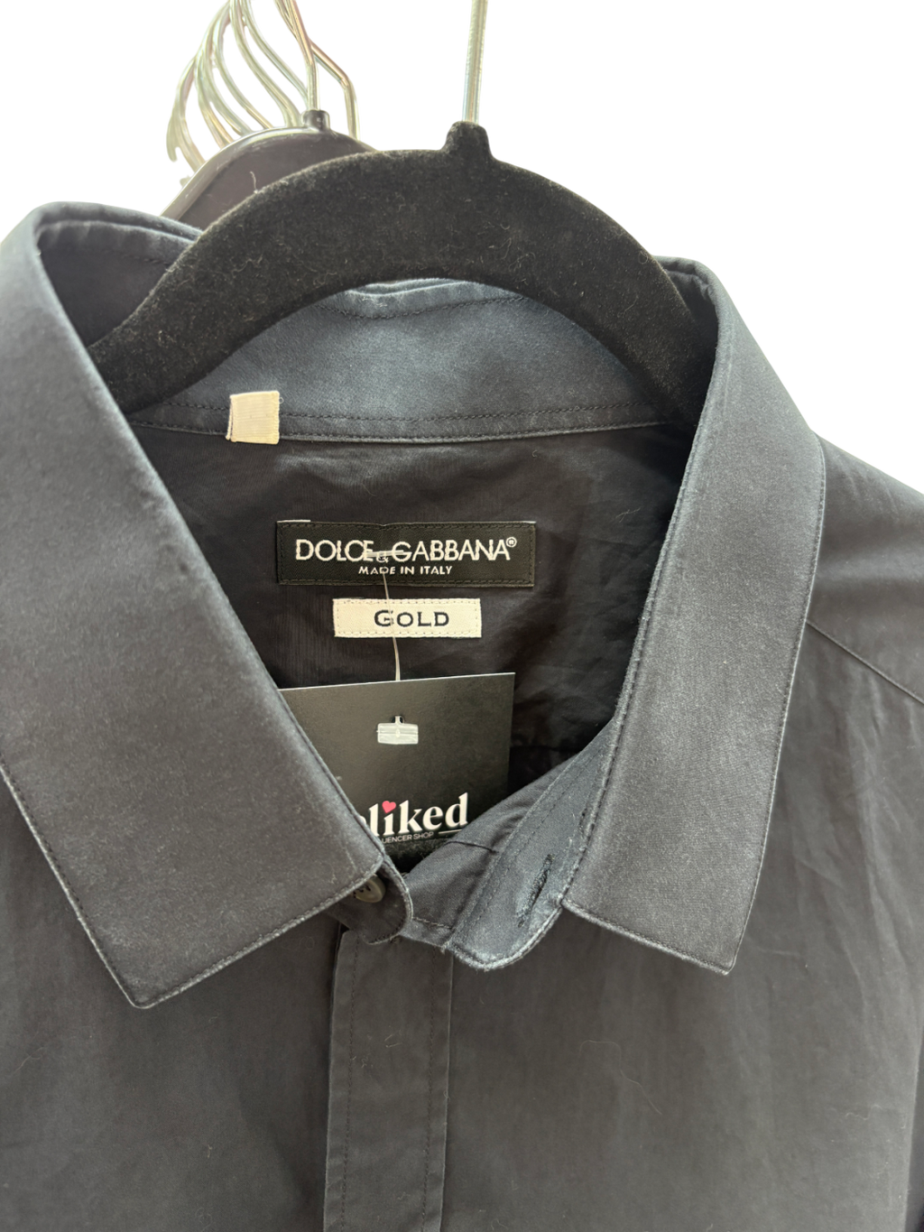 Dolce & Gabbana Blue Cotton Long Sleeve T-shirt UK XL