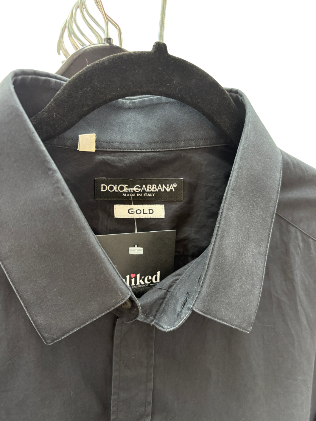 Dolce & Gabbana Blue Cotton Long Sleeve T-shirt UK XL