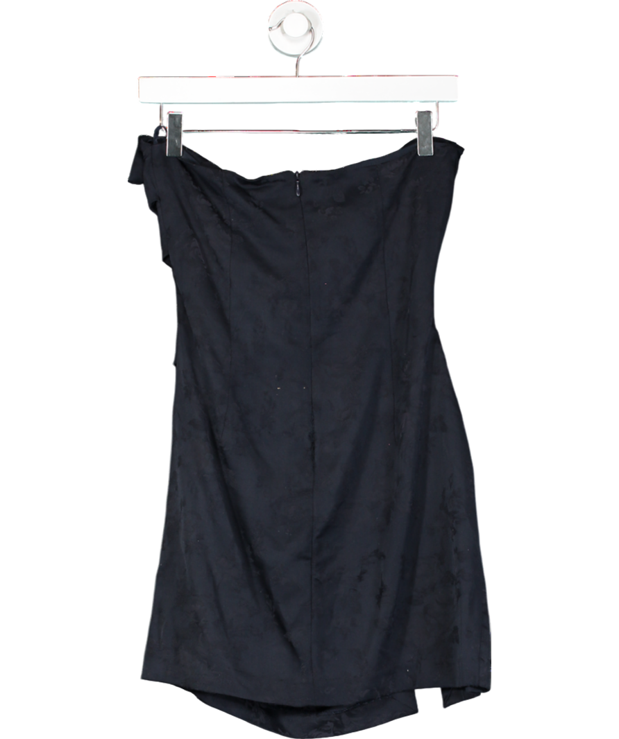 Bec + Bridge Blue Ruched Strapless Mini Dress In Floral Print UK 8