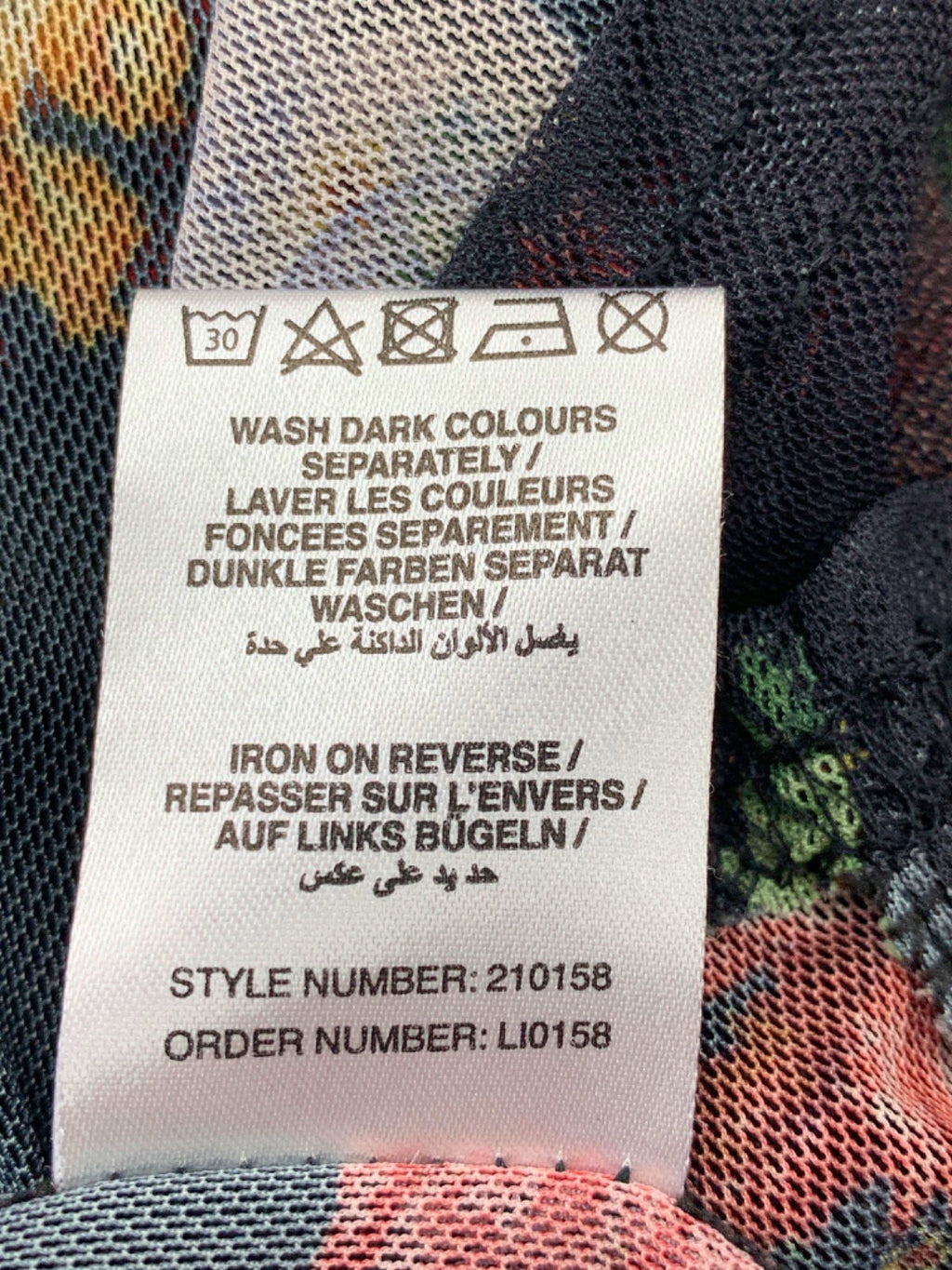 Yours Black Floral Mesh Top UK 26/28