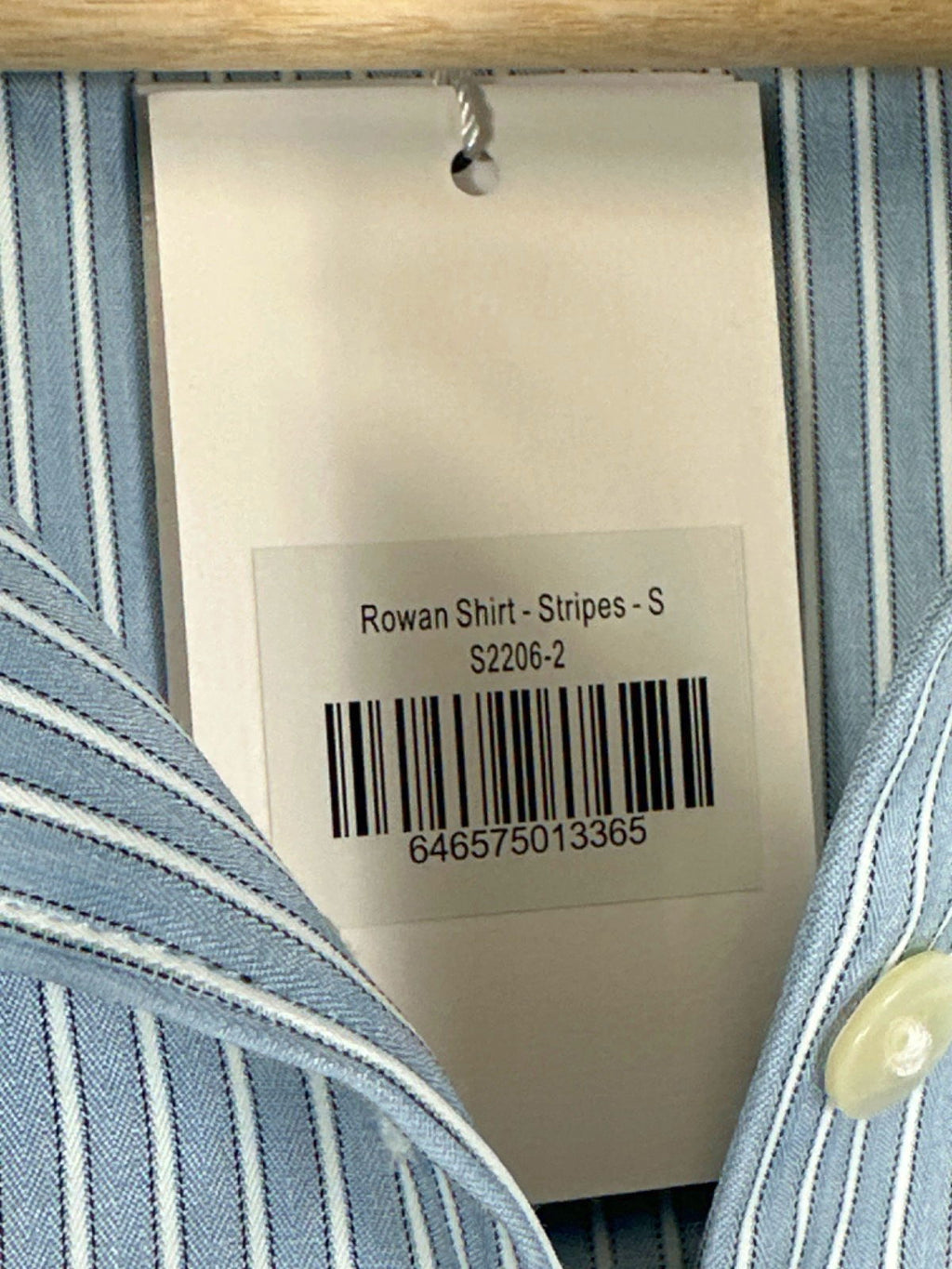 Petite Studio Light Blue Rowan Shirt - Stripes UK S