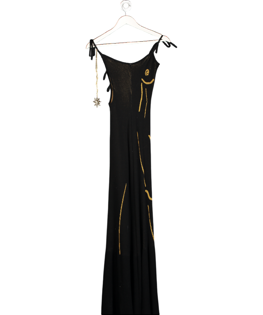 HOUSE OF SUNNY Black Statue Dress UK 10