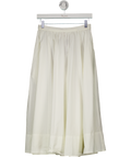 Free People White 100% Cotton Lowen Midi Skirt UK XS