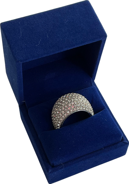 Kurt Geiger Metallic Pave Dome Ring, Ring Size X No Size