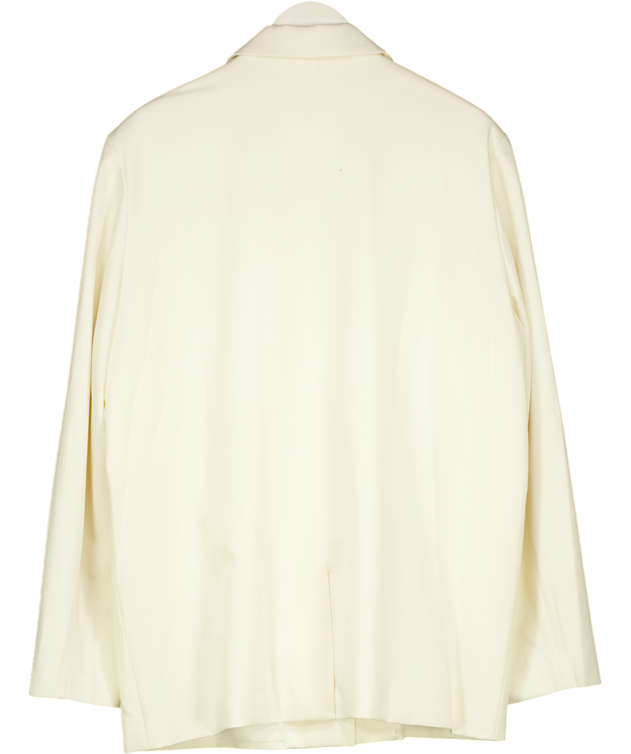 Charcoal Cream Oversized  Boxy Blazer UK M/L