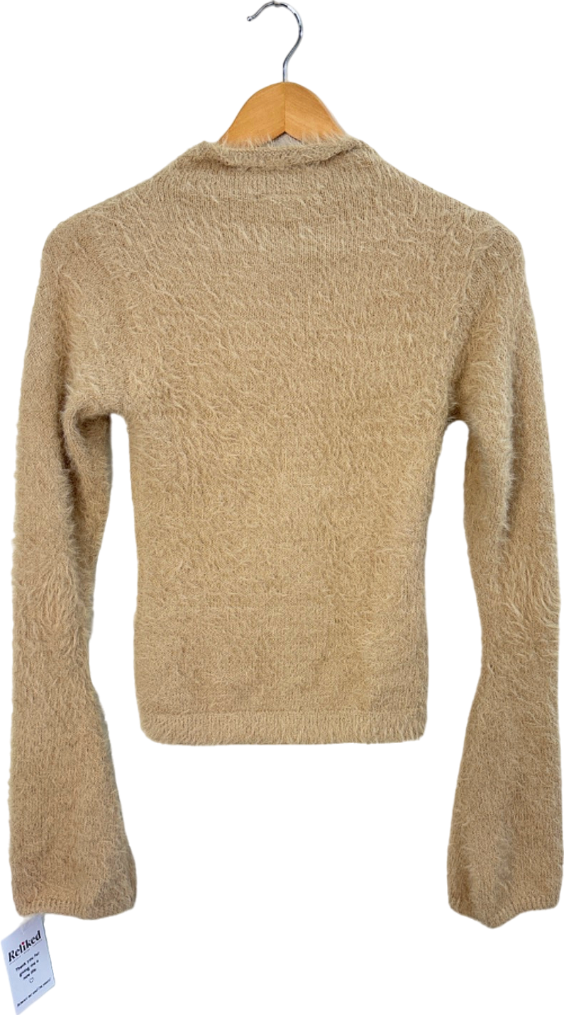 Weekday Beige Jenny Hairy Sweater Size S