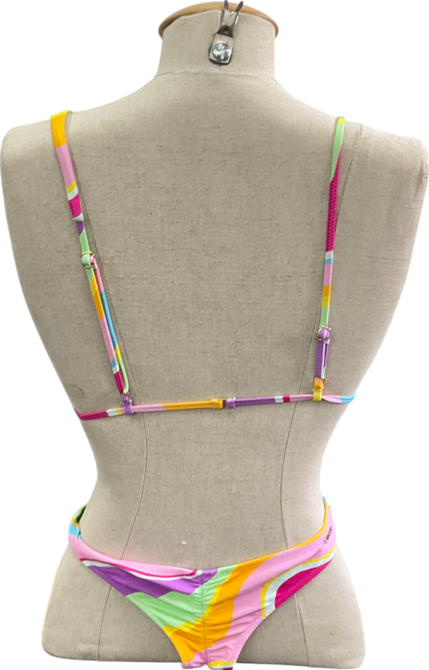 White Fox Multicoloured Summer Feeling Bikini Set UK XS