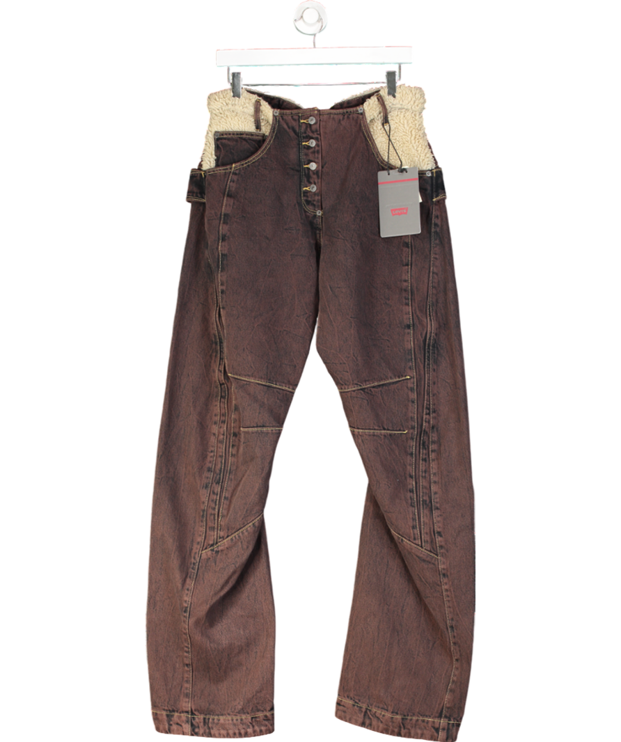 LEVI'S X Kiko Kostadinov Brown Paneled Jeans L34 W30