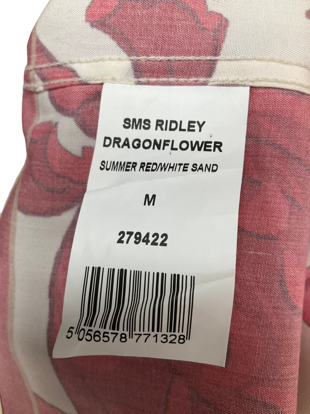 SMS Ridley Red Dragon Flower Printed Top UK M
