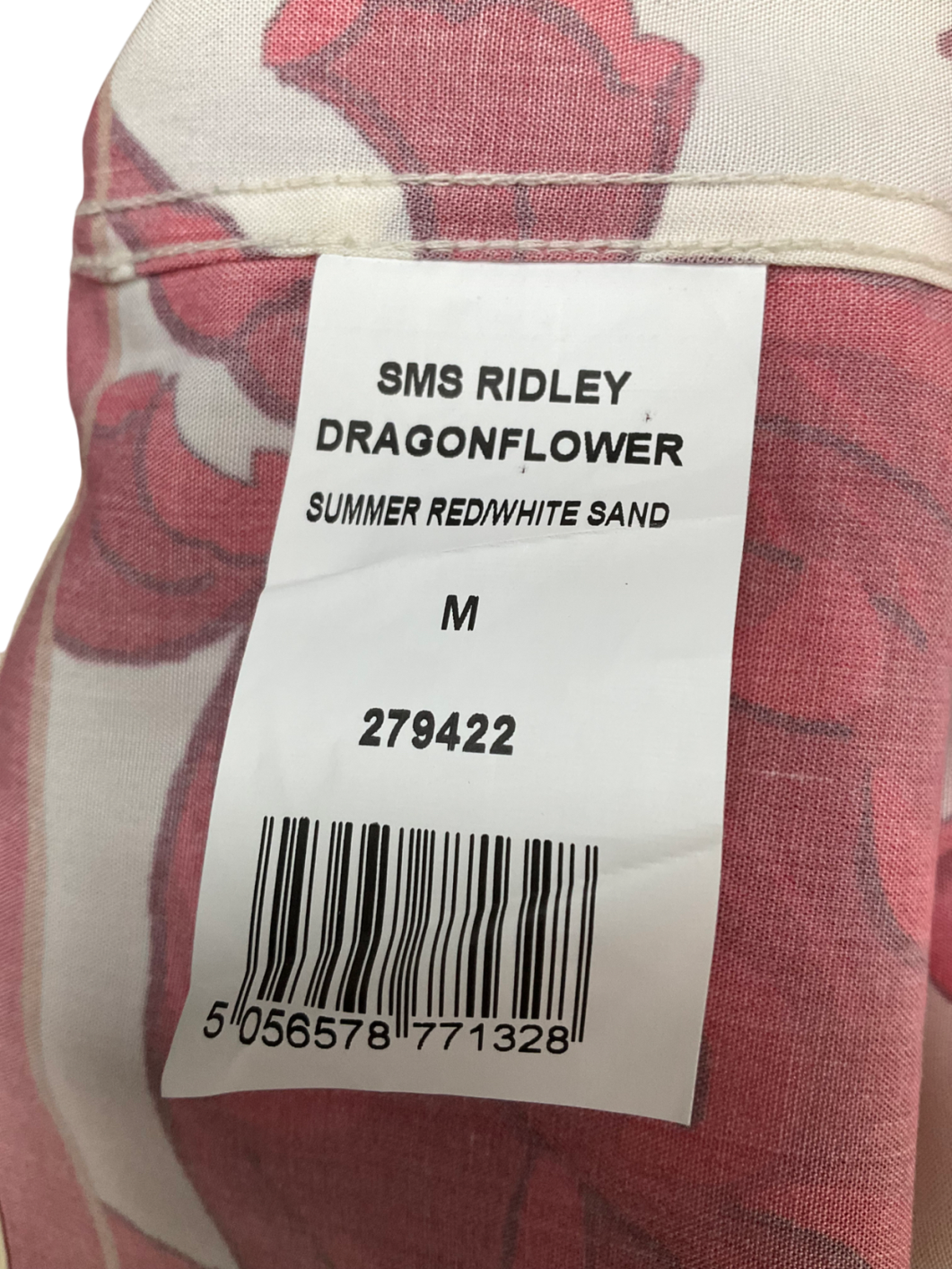 SMS Ridley Red Dragon Flower Printed Top UK M