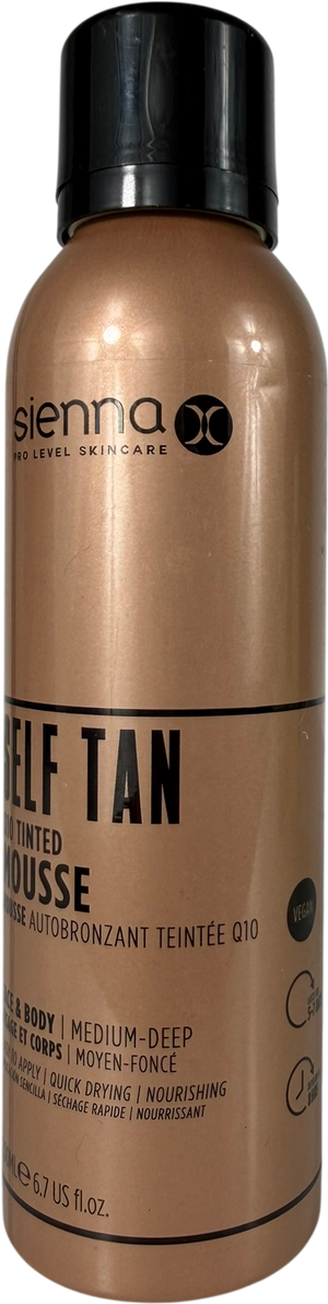 Sienna X Q10 Tinted Self Tan Mousse 200ml