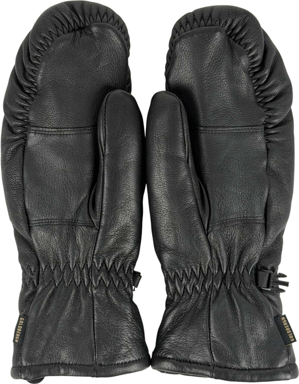 Goldbergh Black Hilja Leather Ski Mittens SIZE 7