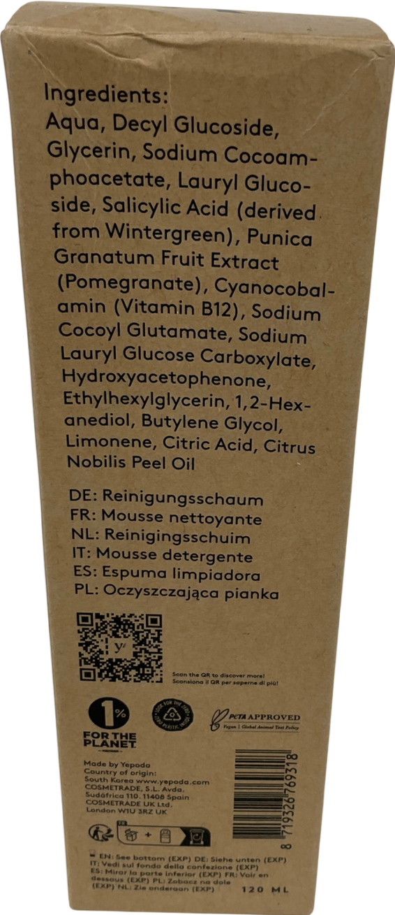 Yepoda The Bubble Double Cleansing Foam 120ml