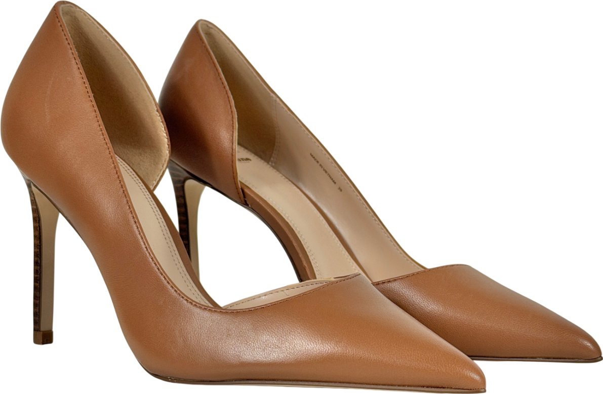 Dune Brown Chicagos High Heel Courts UK 6 EU 39 👠