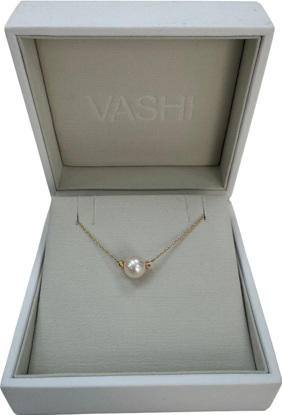 VASHI Pearl And Knot 18k Gold And Pearl Necklace