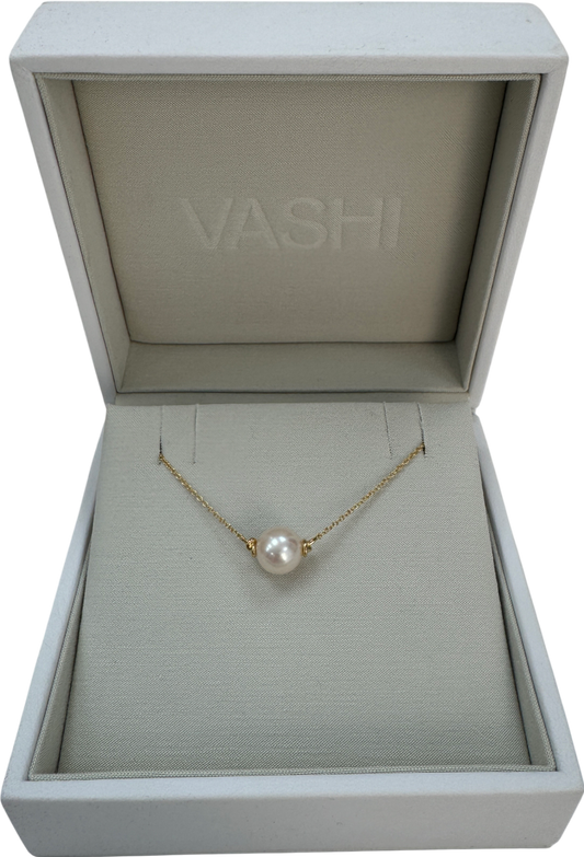 VASHI Pearl And Knot 18k Gold And Pearl Necklace