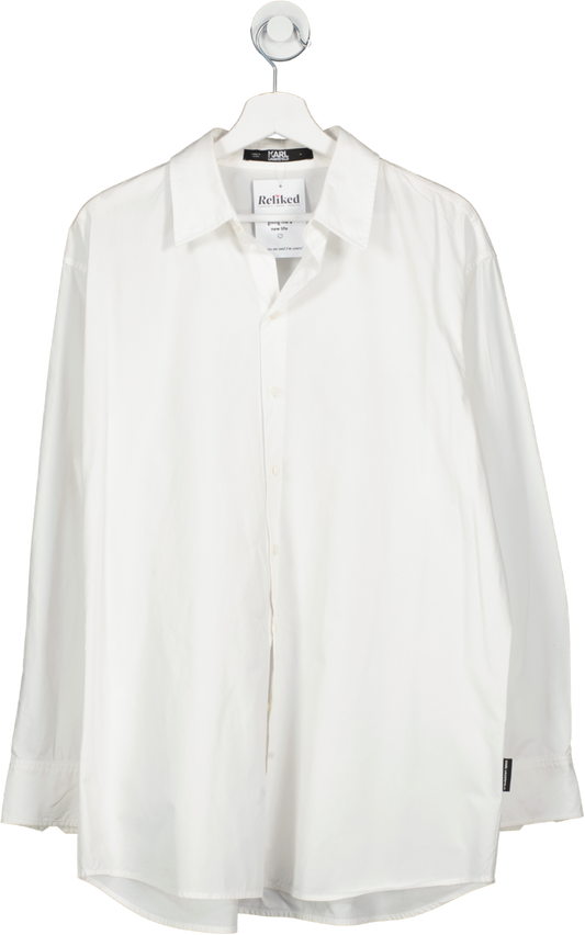 Karl Lagerfeld White Button Down Shirt UK M