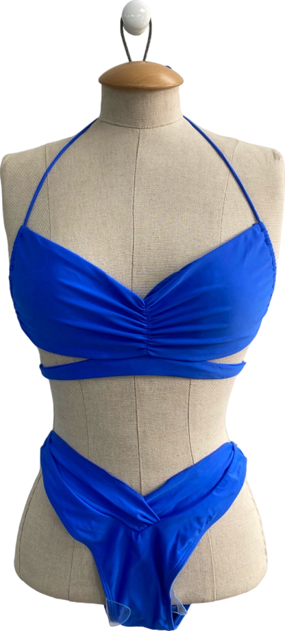 Jaded Blue Halterneck Bikini Set UK 12