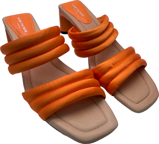 Shoe The Bear Orange Heeled Sandals UK 6
