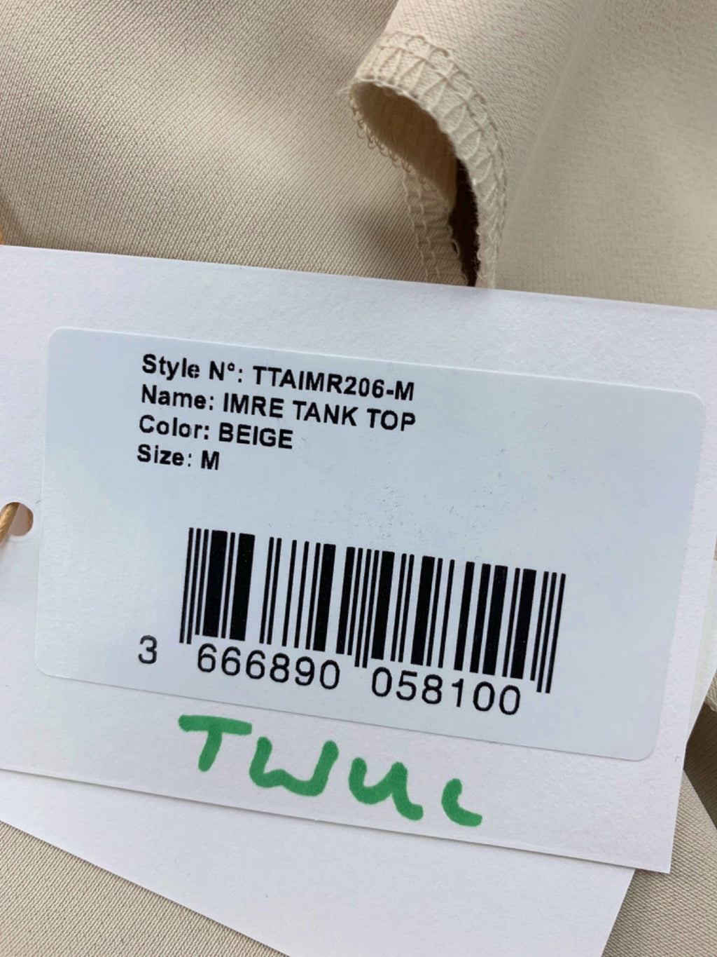 The Frankie Shop Beige Imre Tank Top Medium