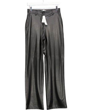 Topshop Black Butter Soft  Faux Leather Jeans UK 10