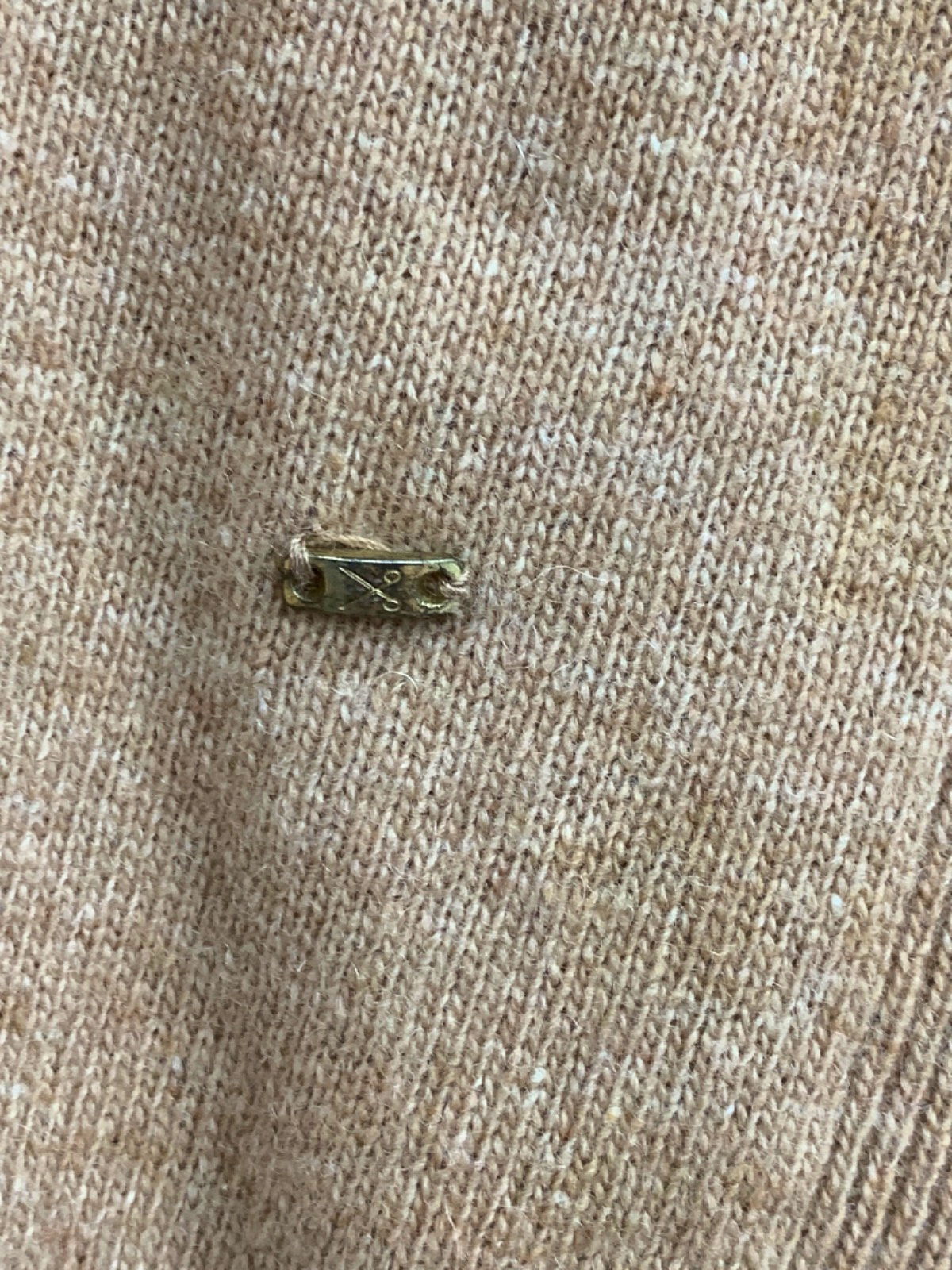 Bertoni Light Brown Classic Wool Jumper UK L