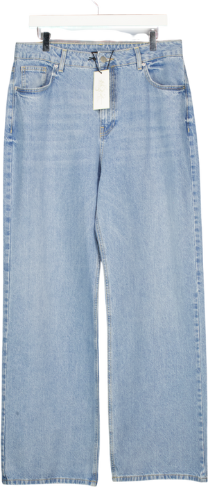 V BY VERY Light Blue High Waisted Straight Leg Jeans UK 20