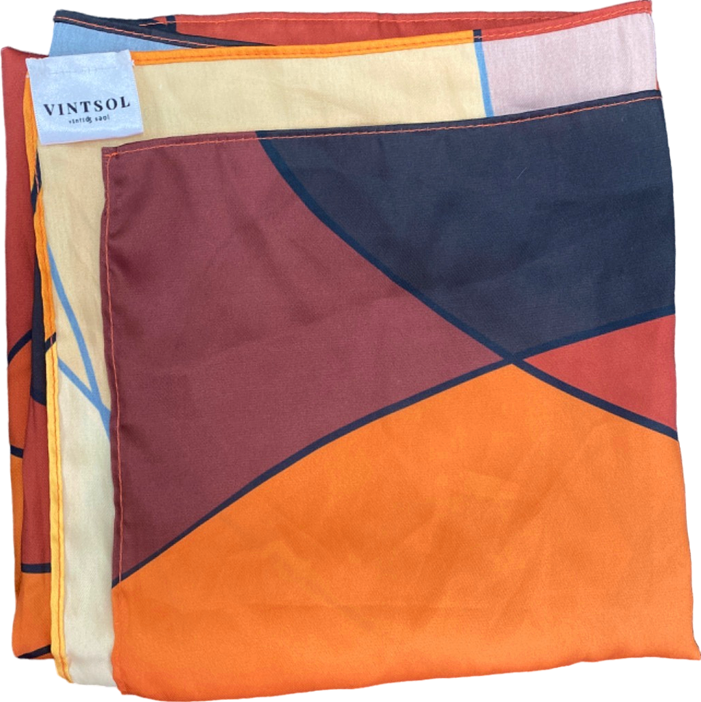 Vintsol Multicoloured Silk Scarf One Size