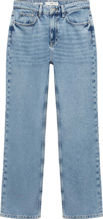 MANGO Blue Matilda Medium Rise Jeans UK 14