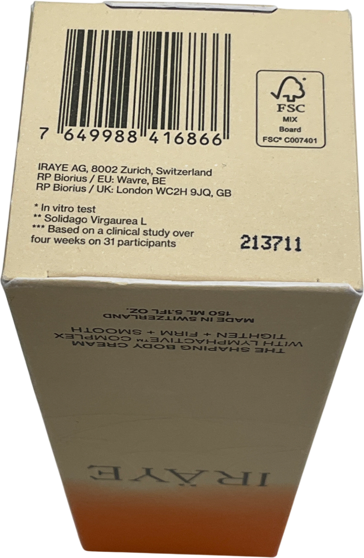 IRAYE The Shaping Body Cream With Lymphactive™ 150ml