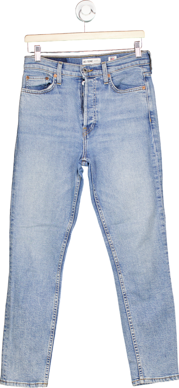 Re/Done Light Blue Mid '90s High Rise Skinny Jeans W28