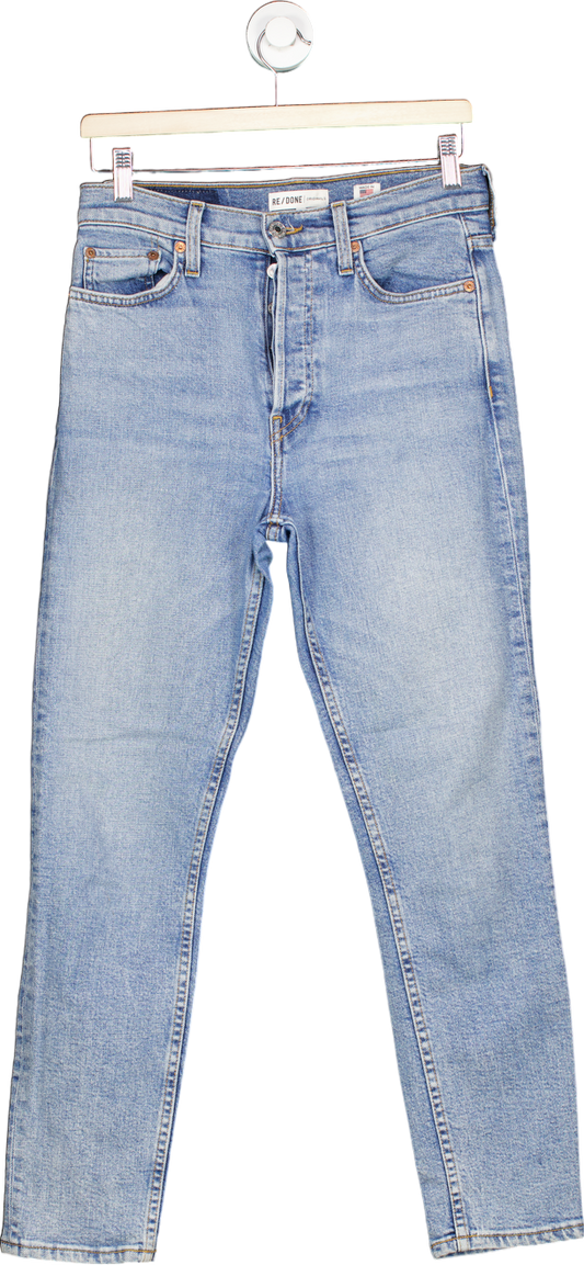 Re/Done Light Blue Mid '90s High Rise Skinny Jeans UK 28