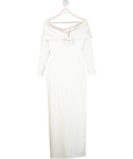Showpo White Rani Off-shoulder Midi Dress UK 12