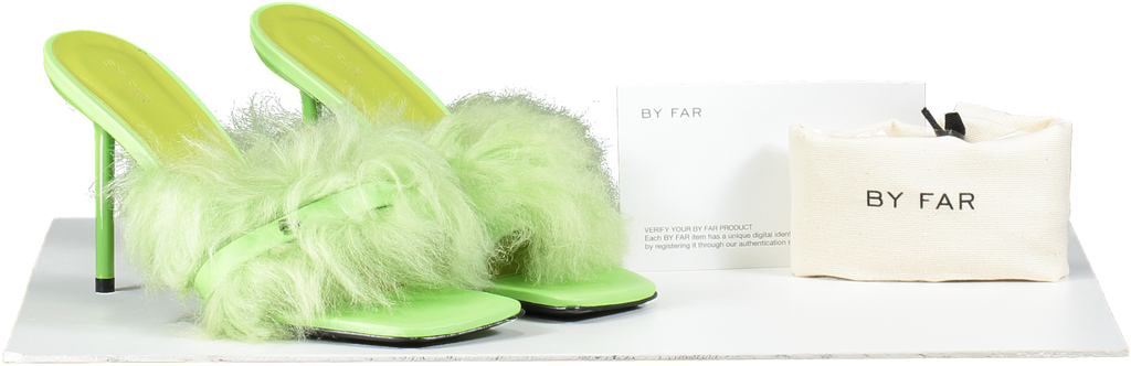 BY FAR Green Kenny Fresh Toscana Mule UK 5 EU 38 👠