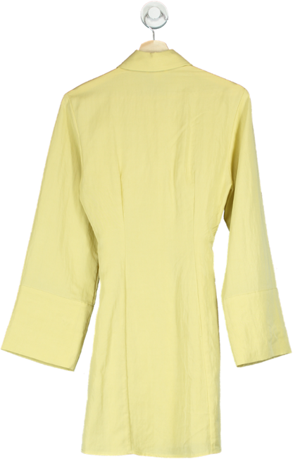 Aligne Yellow Fujiko Big Collar Shirt Dress UK 6