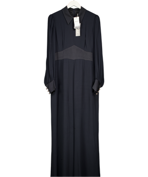 Jane Atelier Dark Navy Blue Jumpsuit With Pearl Button Details UK 14