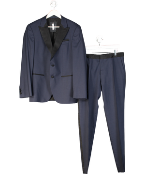 BOSS Blue Stretch Wool Two Piece Suit UK 38" CHEST