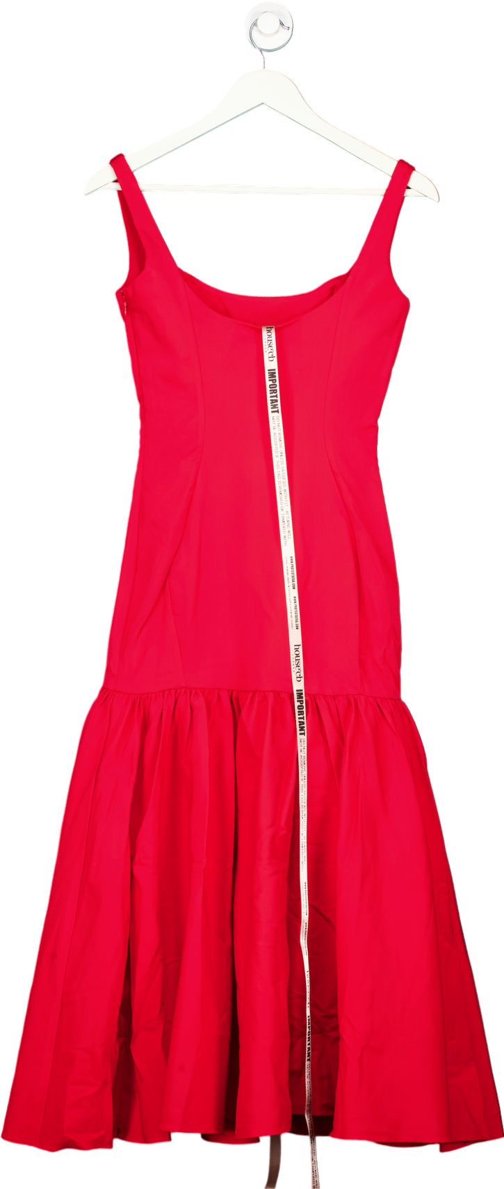 HOUSE OF CB Amore dropped-waist woven maxi dress UK S