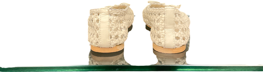 ASOS Cream Lysandra Leather High-vamp Ballets UK 4 EU 37 👠