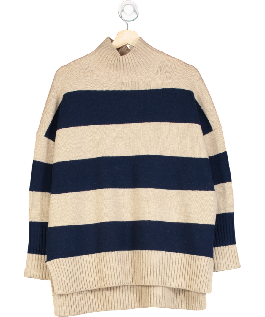 Boden Blue Lucinda Cotton Striped Jumper UK M