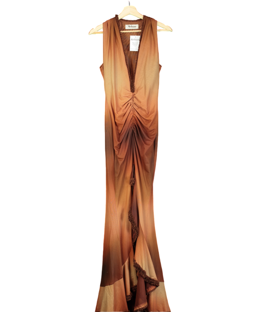 Melrose Haus Brown Palma Dress UK M