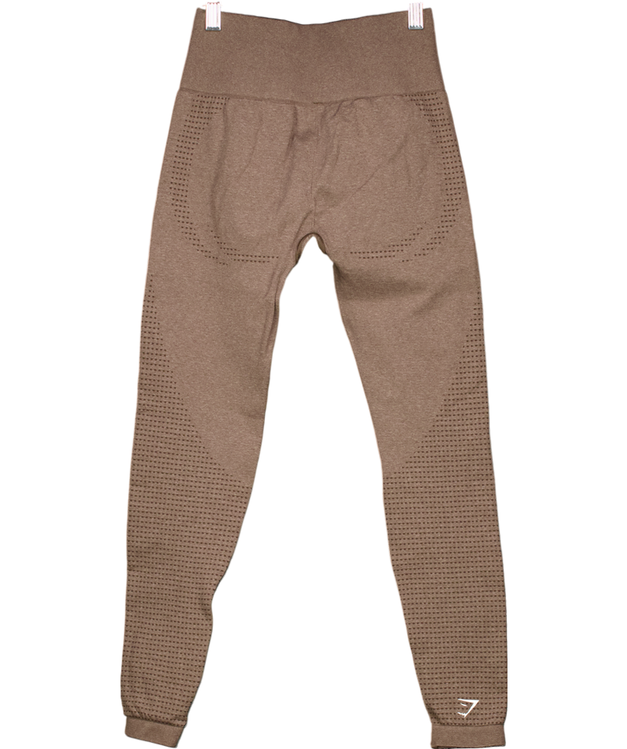 gymshark Brown High Waisted Leggings UK XS
