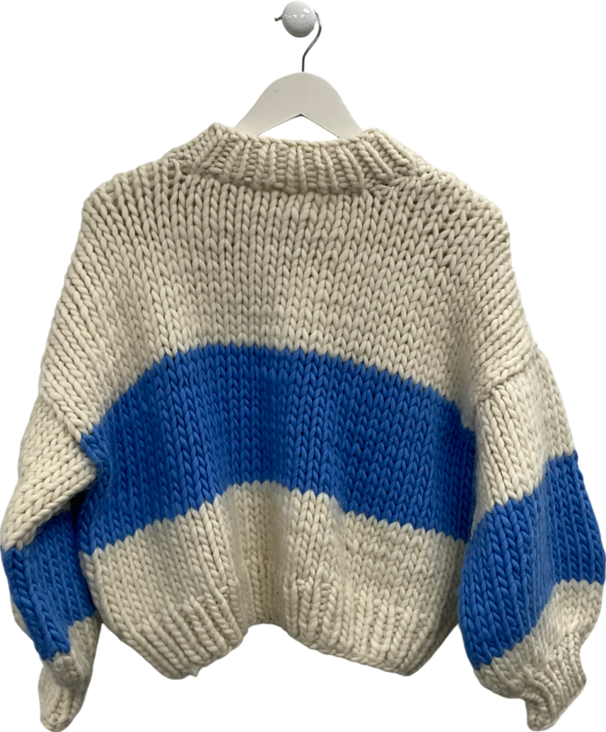 First Born Knits Cream Merino Wool Jumper UK S
