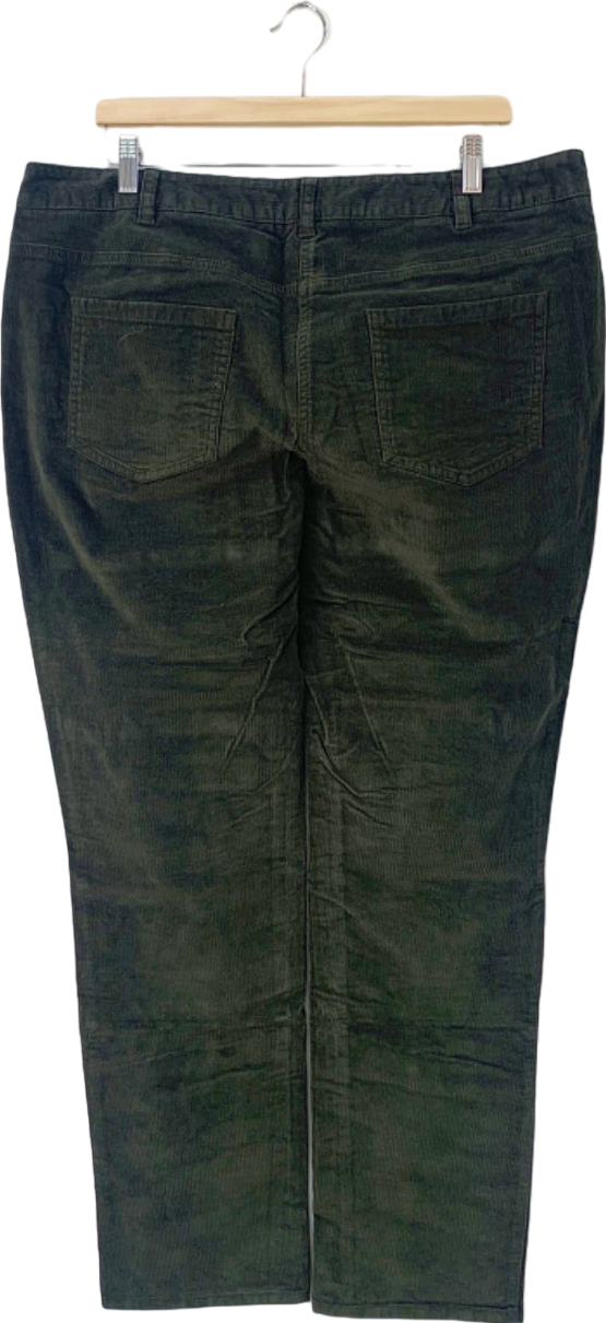 BODEN Olive Straight leg Corduroy Trousers UK 18L