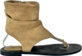 Pull&Bear Beige Leather Boot Style Sandals UK 5 EU 38 👠