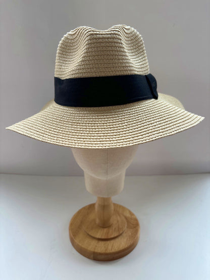 MKT Beige Straw Sun Hat One Size