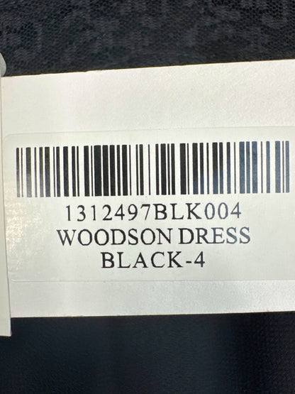 Reformation Black Woodson Dress 4 UK 8