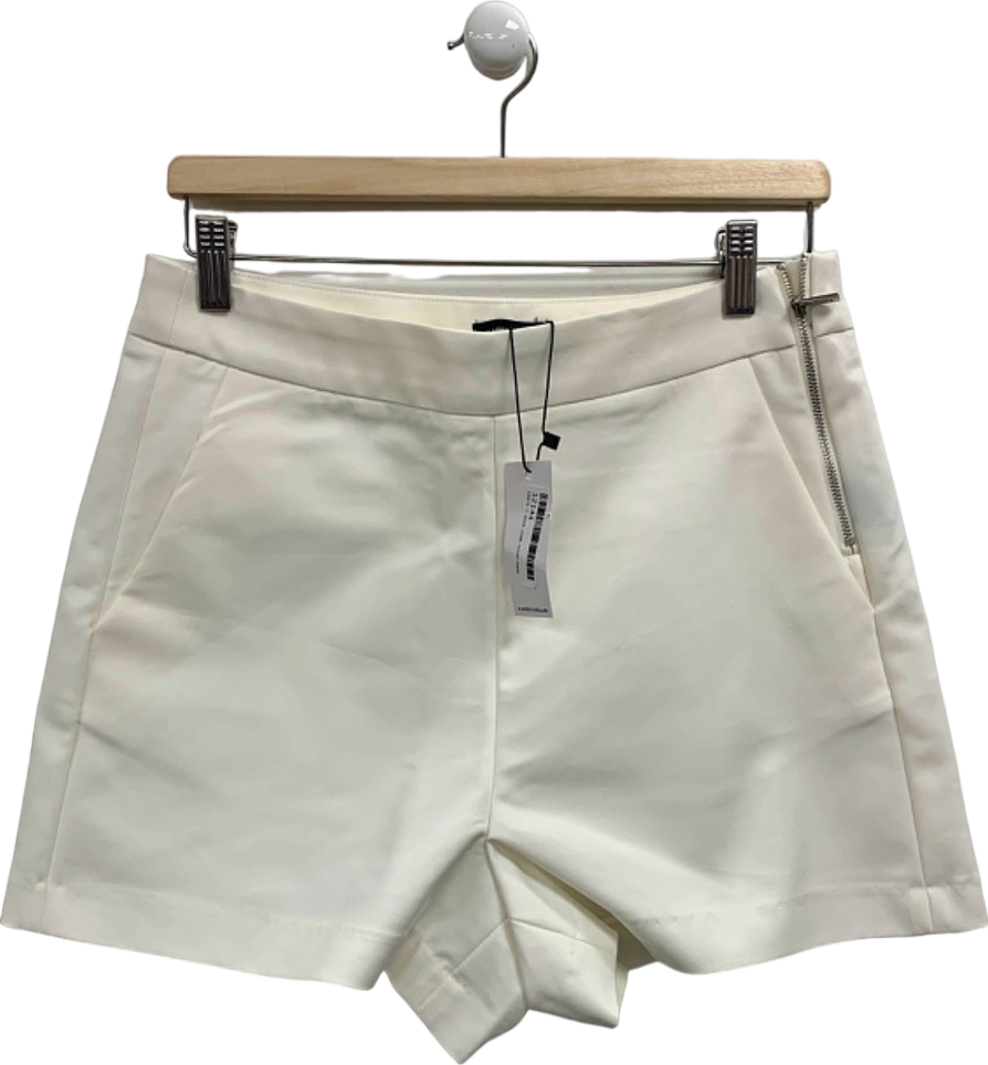 Karen Millen Ivory Essential Techno Woven Short UK 12