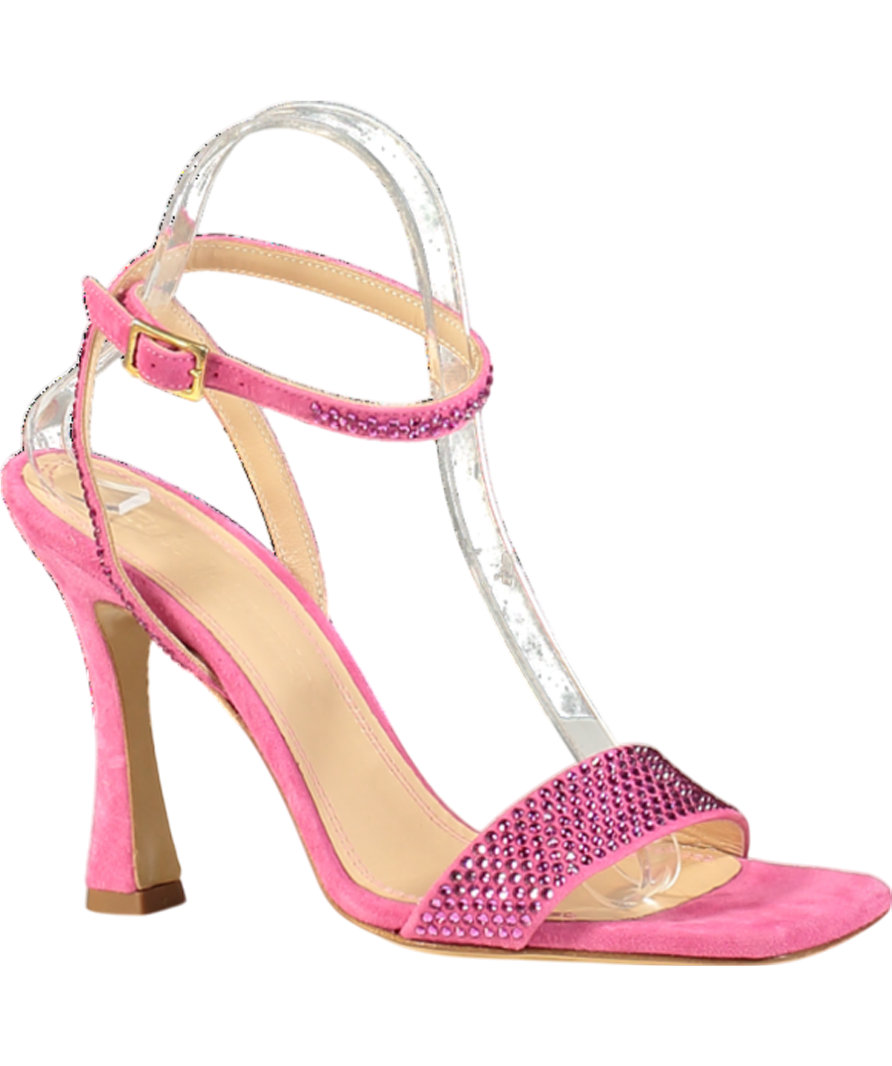 Russell & Bromley Pink Cosmo Strappy Heeled Suede Sandal UK 5 EU 38 👠